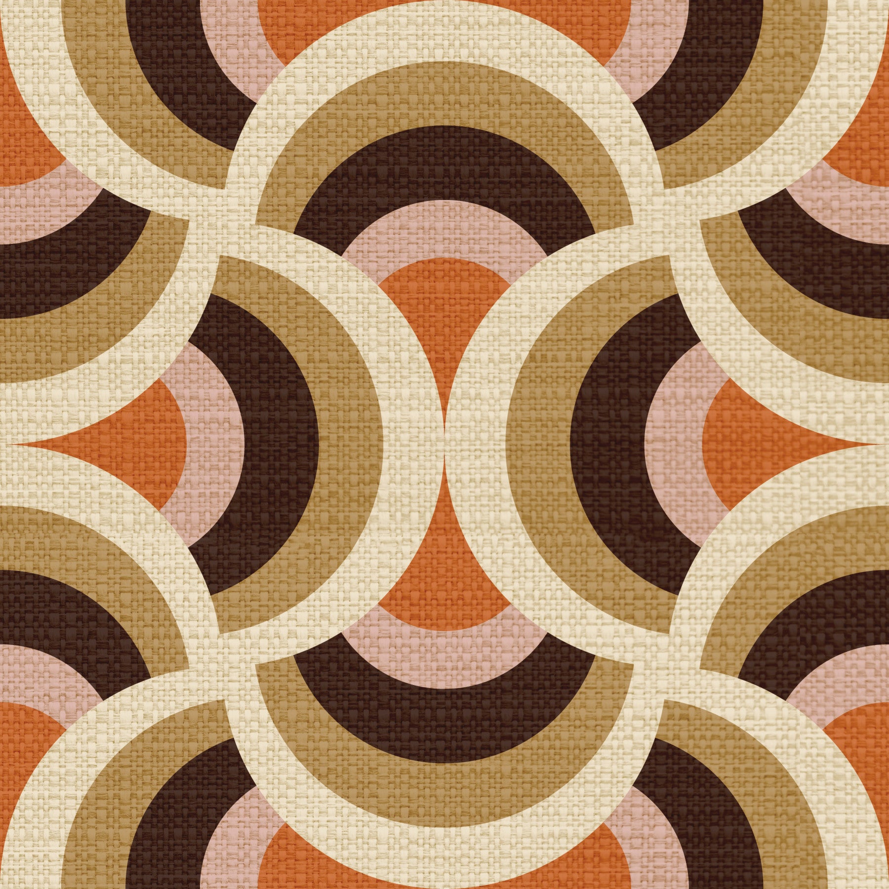 Mid-Century Circles Wallpaper⁠