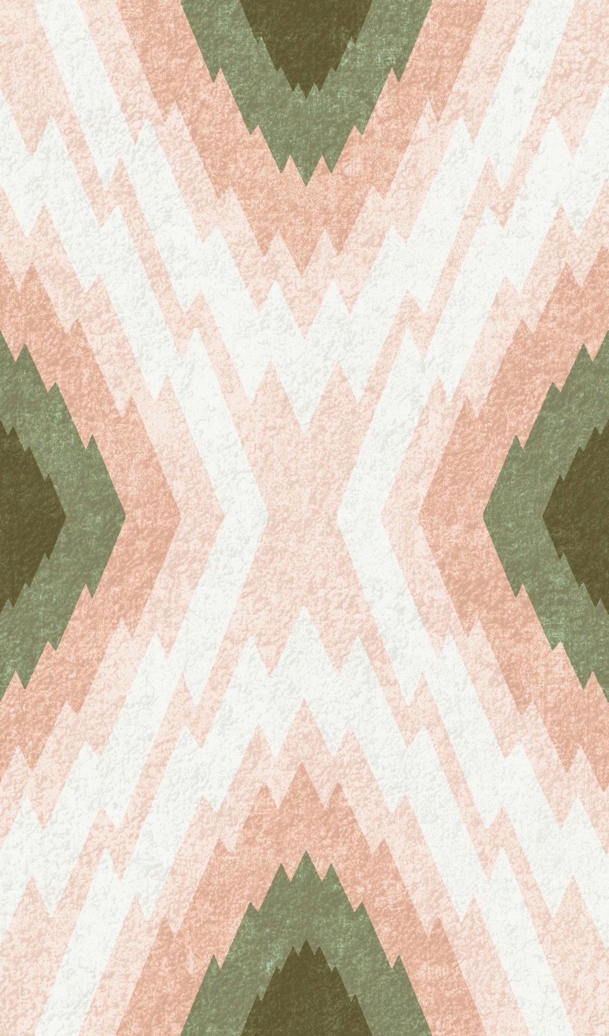 Flame Stich Pink and Green Wallpaper⁠ in your room