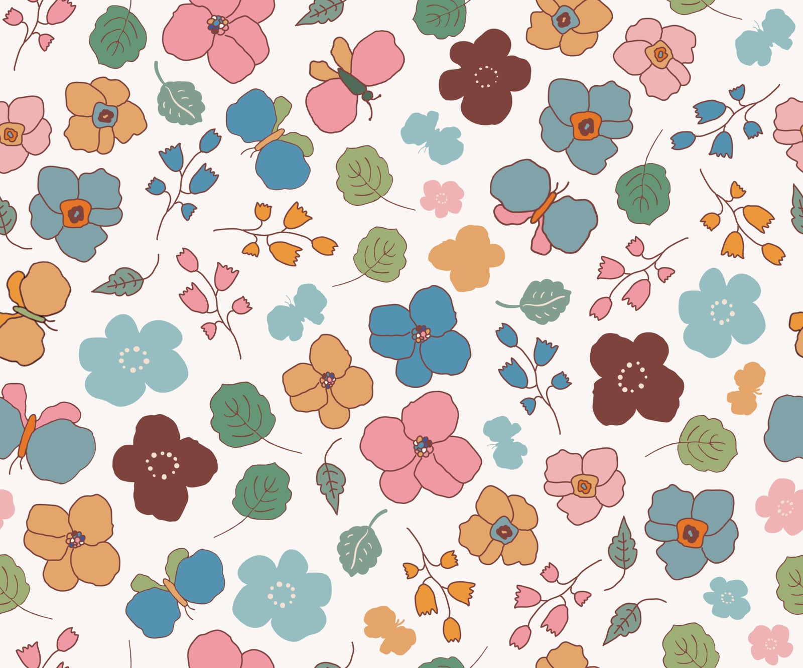 Butterfly Blooms Wallpaper⁠