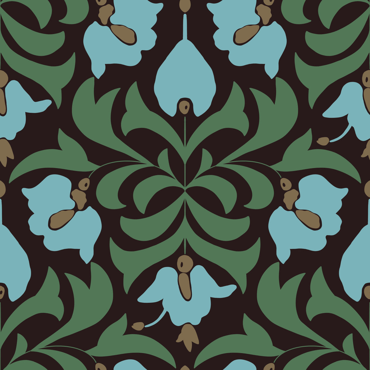 Orbisca - Flora Echoes Wallpaper⁠ in your room