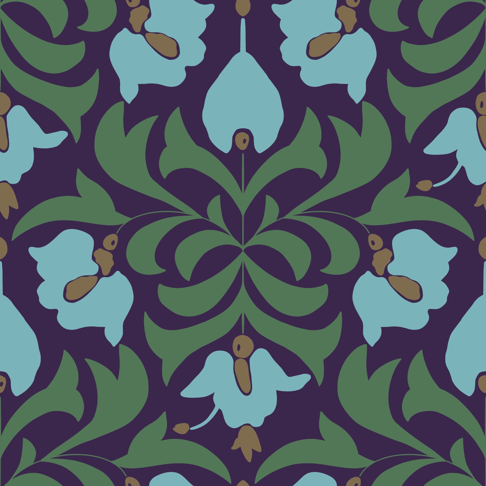 Orbisca - Art Nouveau Flora Wallpaper⁠ in your room