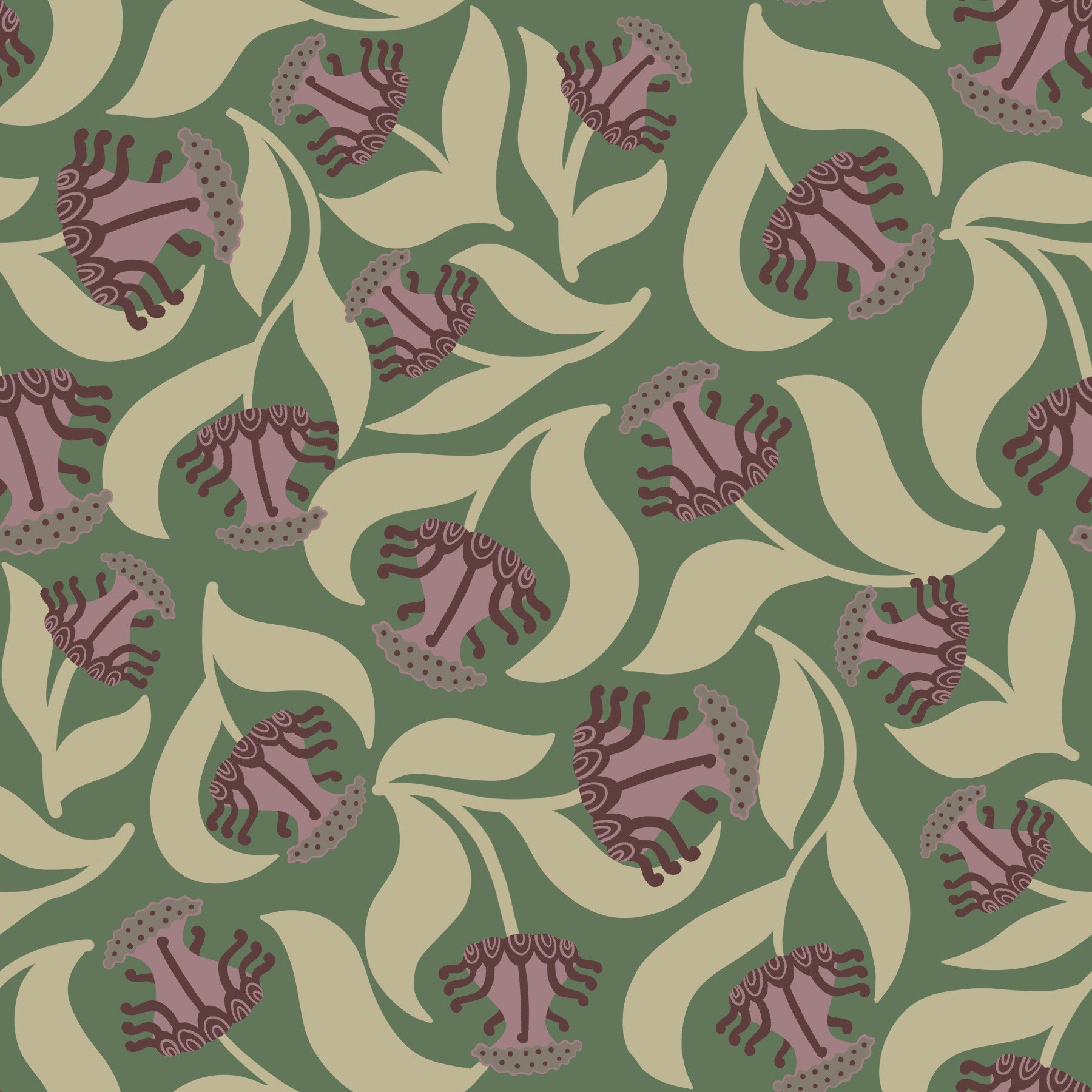 Features classic, timeless floral motifs.
