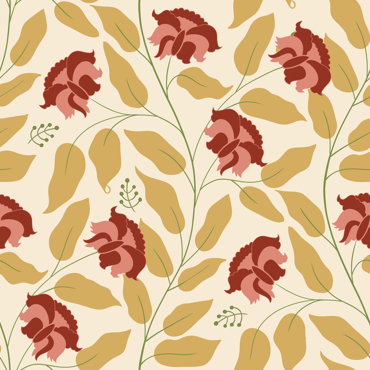 Seraphyne - Floral Elegance Wallpaper⁠ in your room