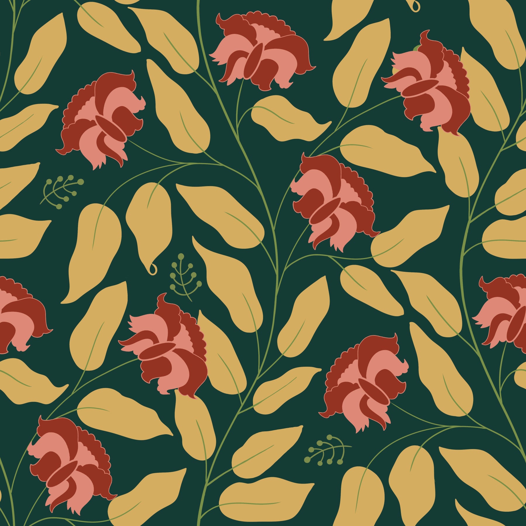 Seraphyne - Floral Forest Delight Wallpaper⁠