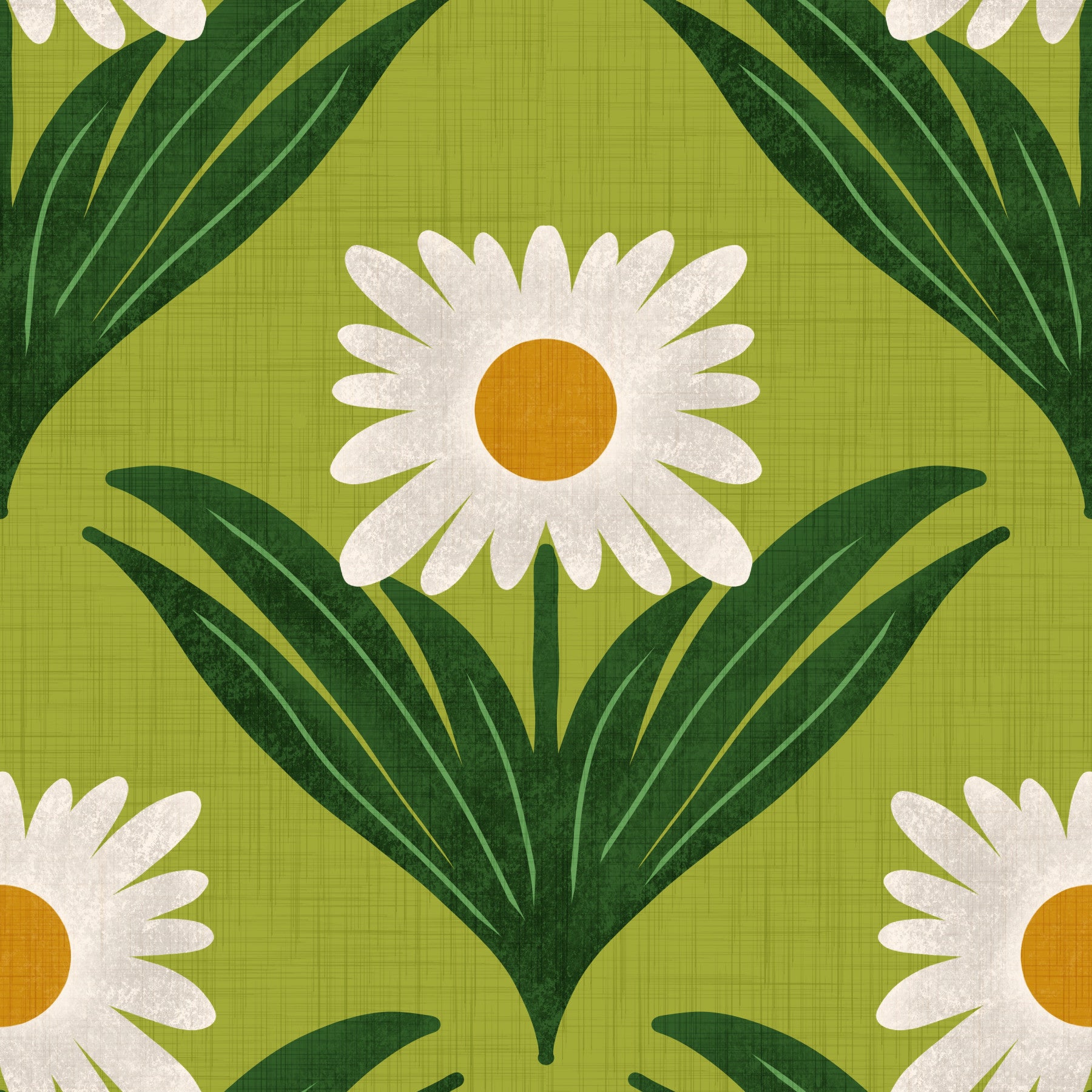 A vibrant and energetic retro wallpaper pattern.
