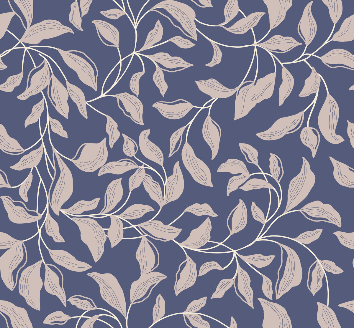 Trailing Leaves Wallpaper⁠ in your room — zoomed