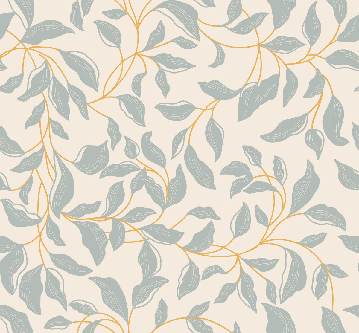 Subtle Foliage Flow Wallpaper⁠ in your room