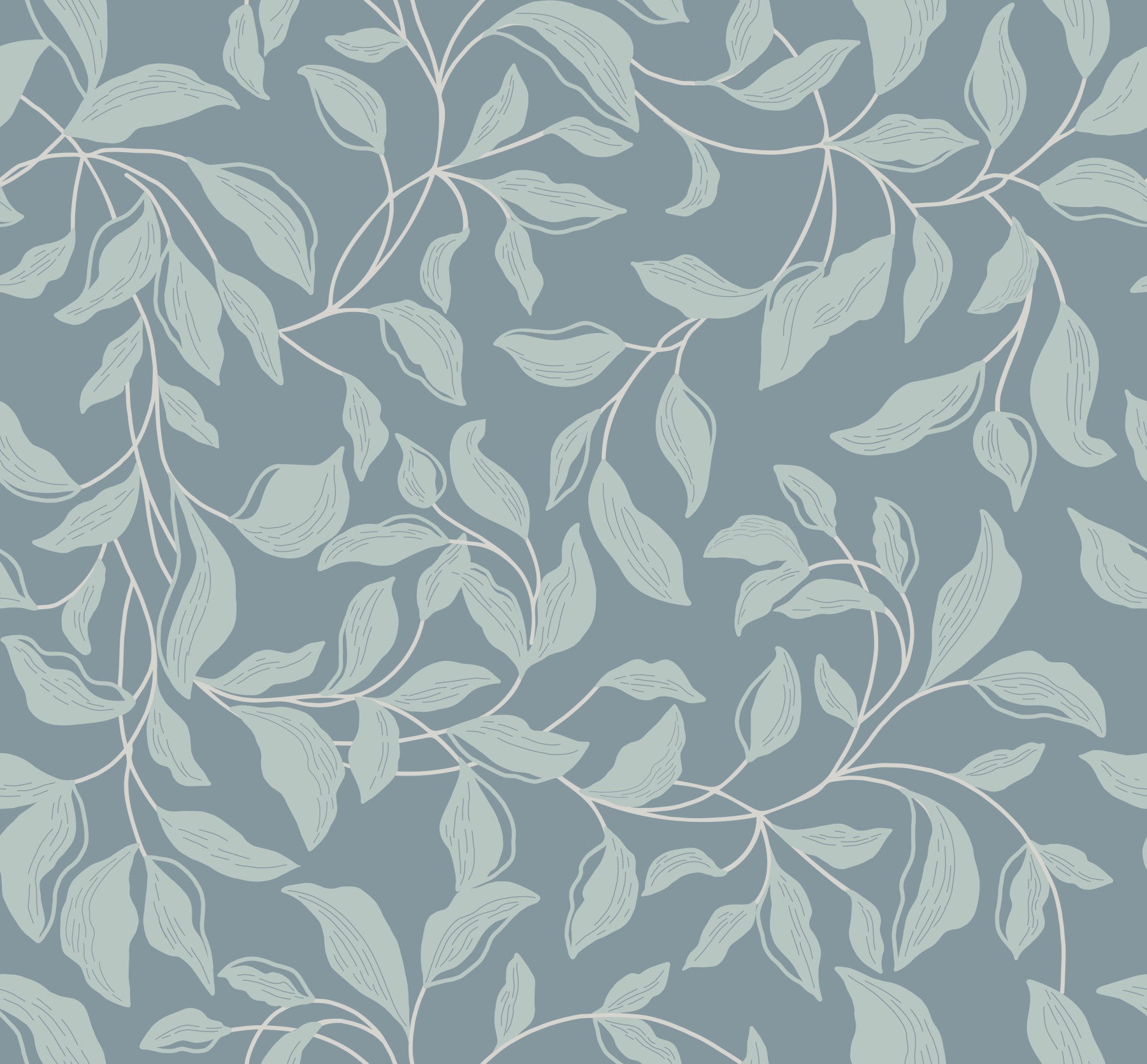 A serene and elegant wallpaper pattern.
