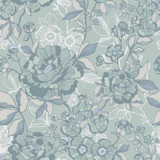 Bloom Linework Wallpaper⁠