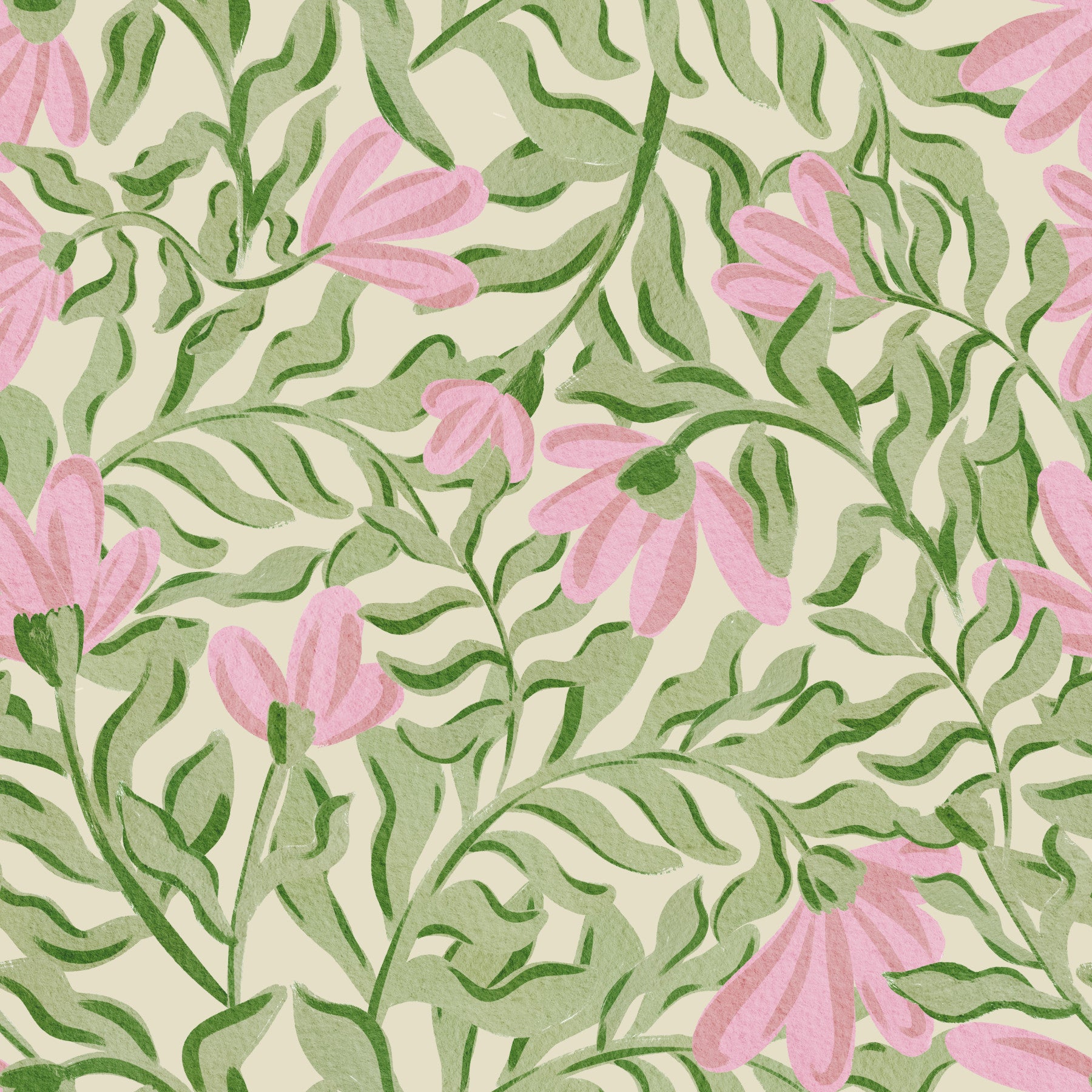 Vintage Flora Haze Wallpaper⁠