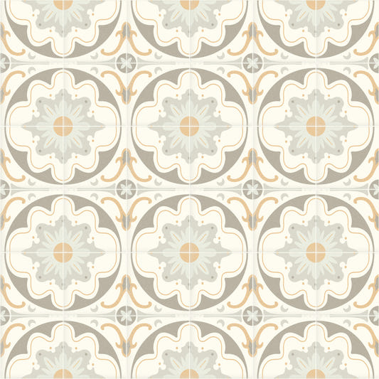 Aged Cement Tile Backsplashes - Gray Wallpaper⁠