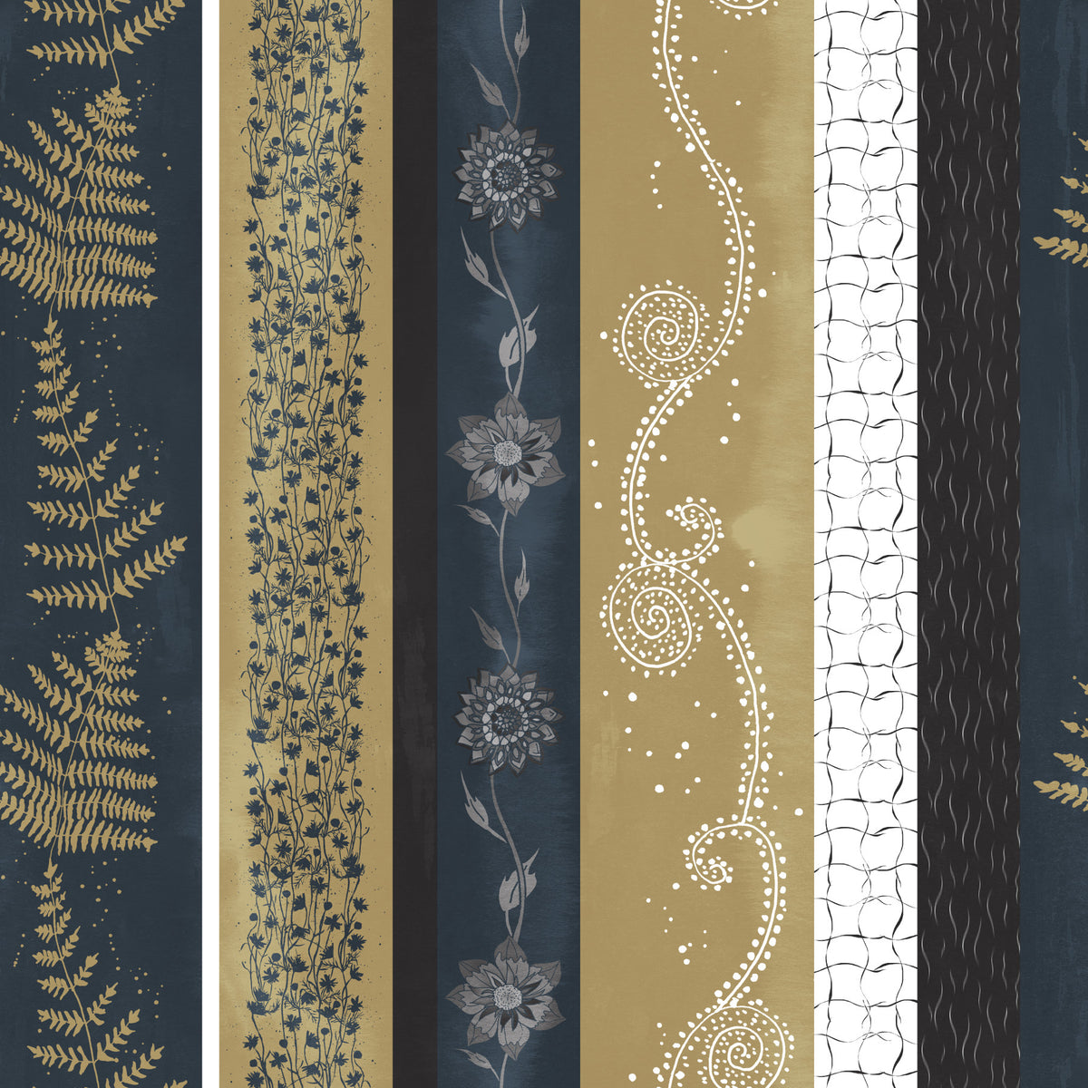 Abstract Nature Stripes Earthy Tones Wallpaper⁠