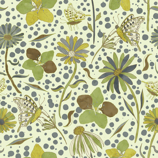 Secret Butterfly Green Wallpaper⁠