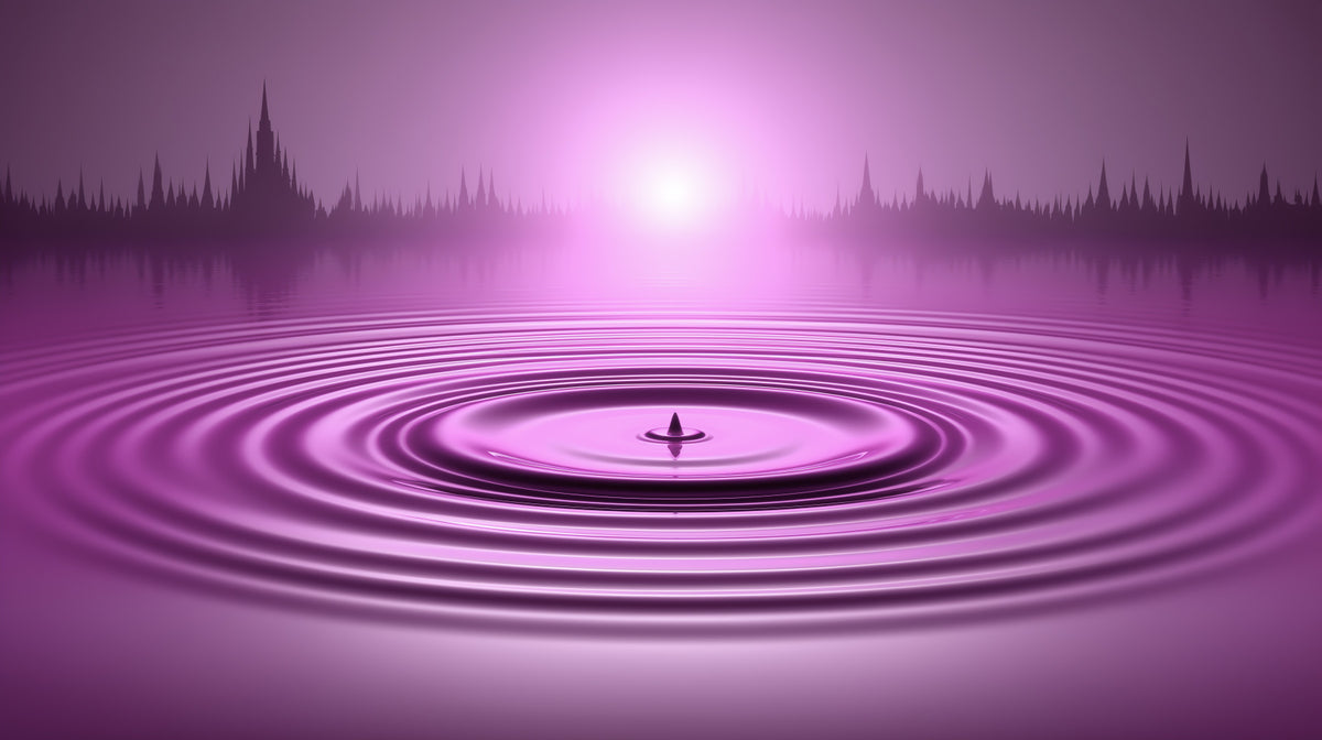 Amethyst Ripples Wall Mural in your room
