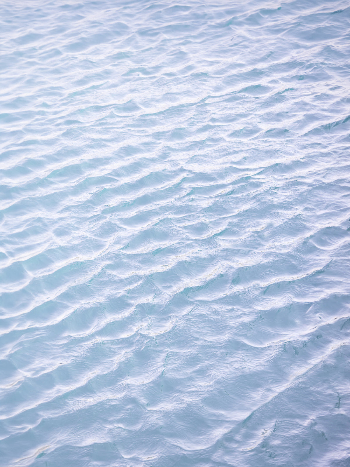 Tranquil Aqua Waves Wall Mural in your room