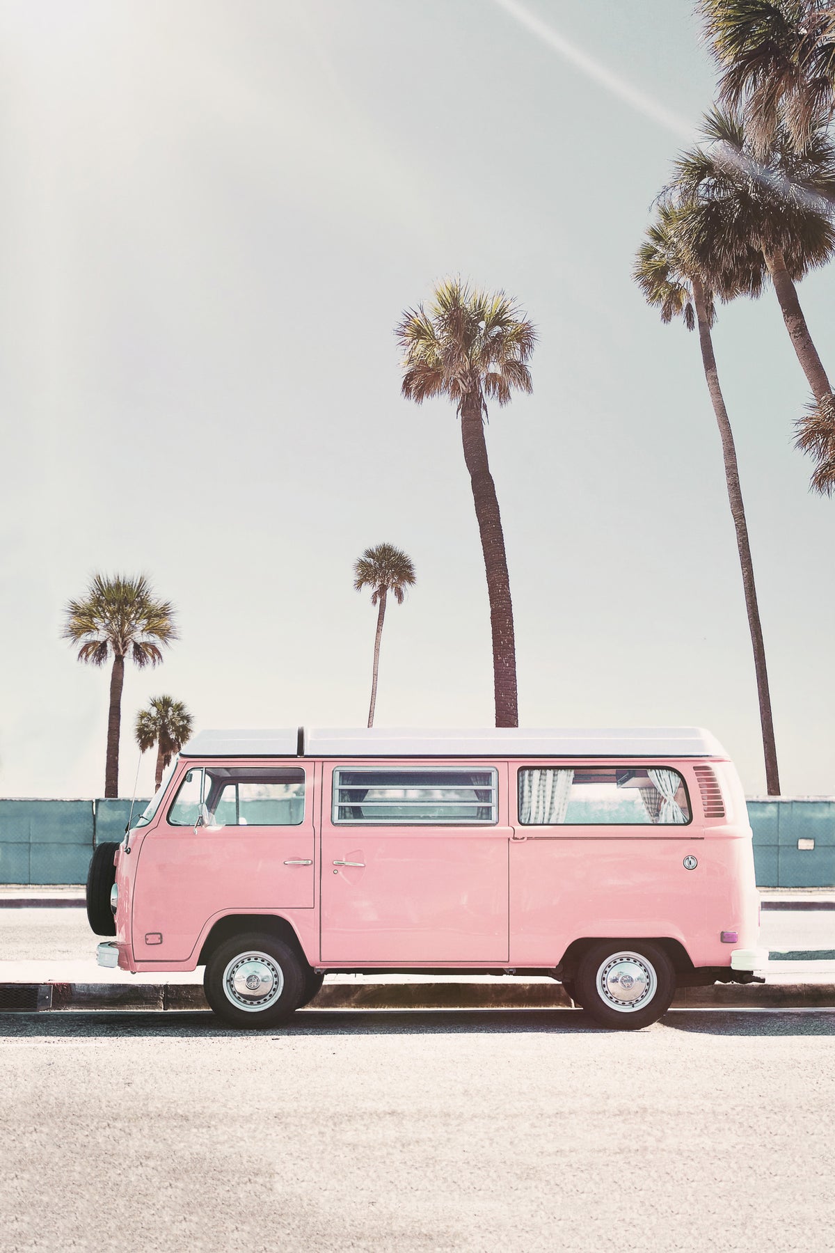 Pink Van Wall Mural in your room