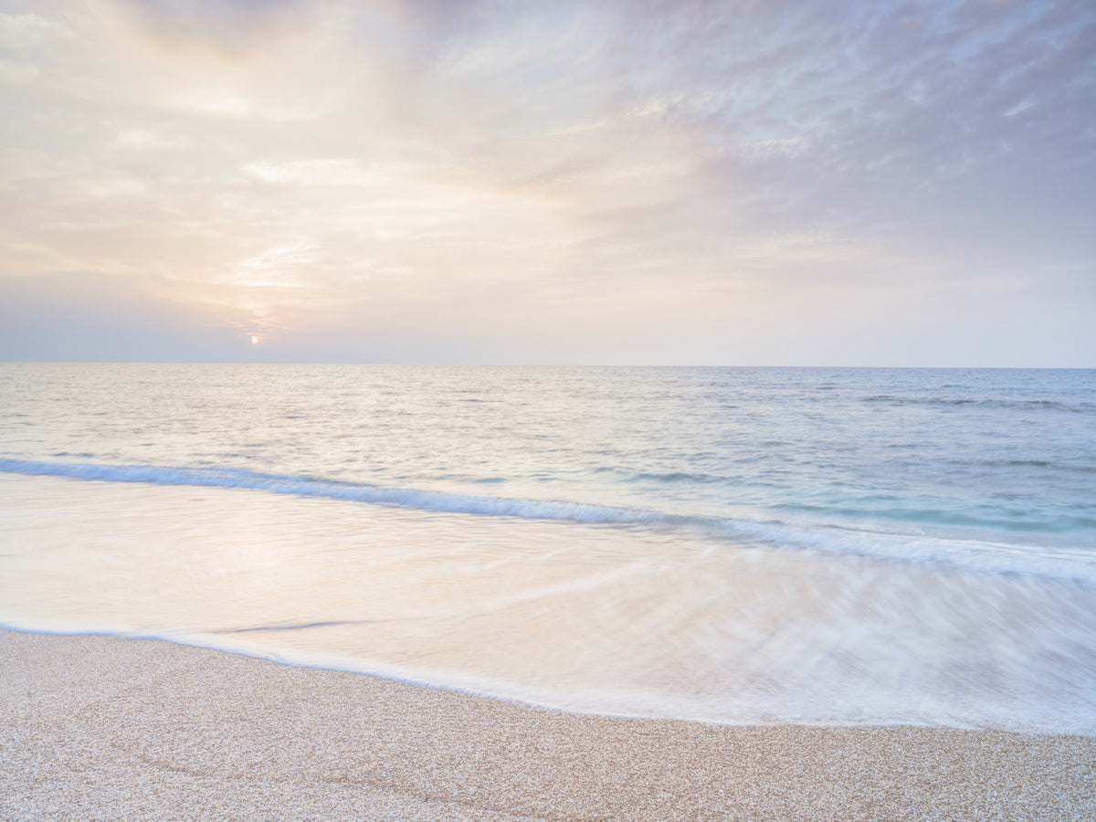Calm Beach Wall Mural in your room — zoomed