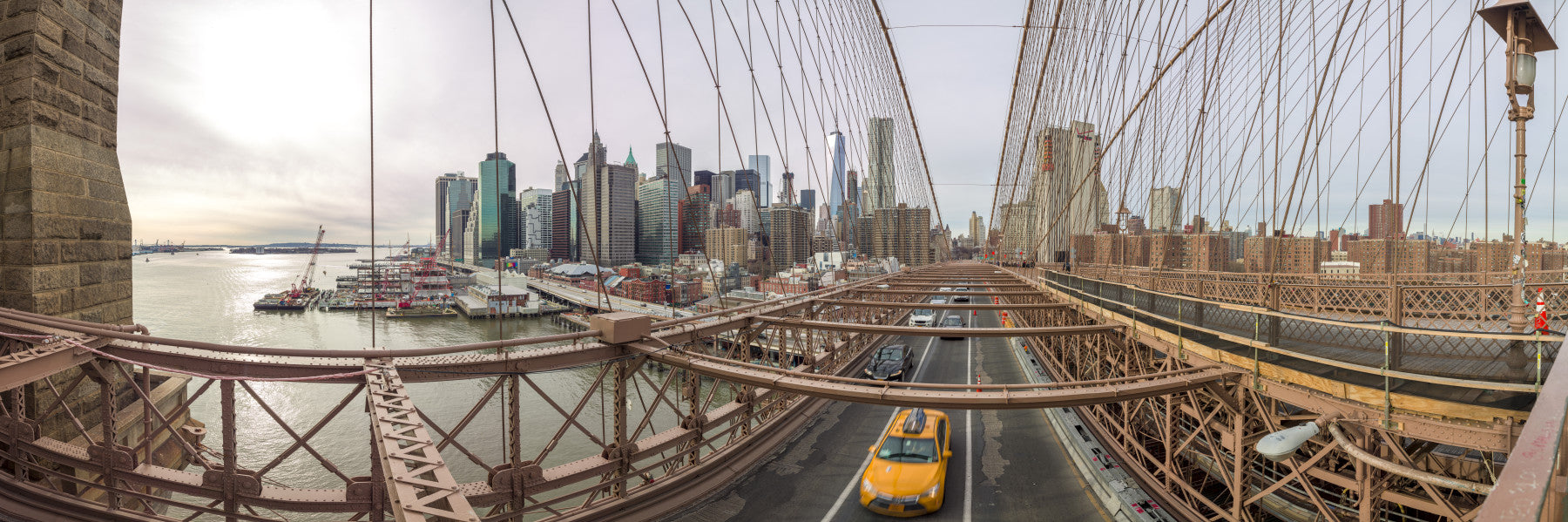 Big Apple Skyline Wall Mural in your room — zoomed