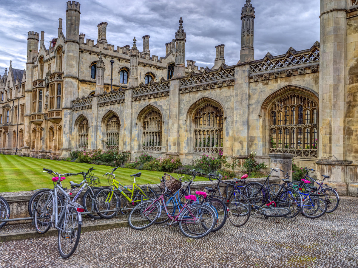Cambridge Bikes Wall Mural in your room — zoomed