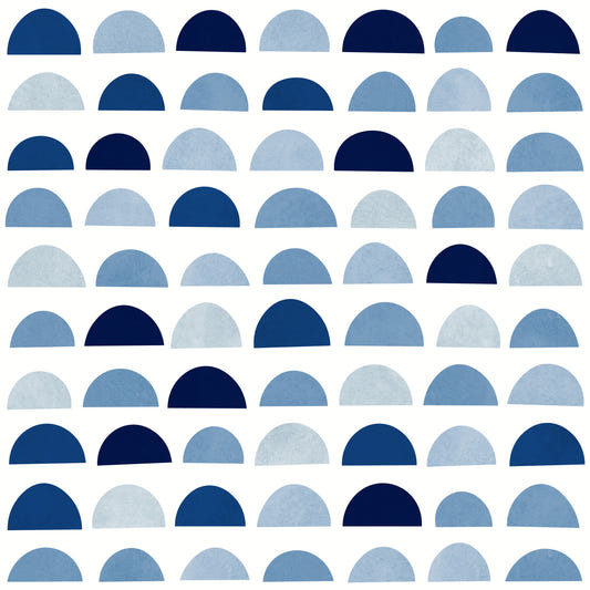 Blue Half Moons Wallpaper⁠