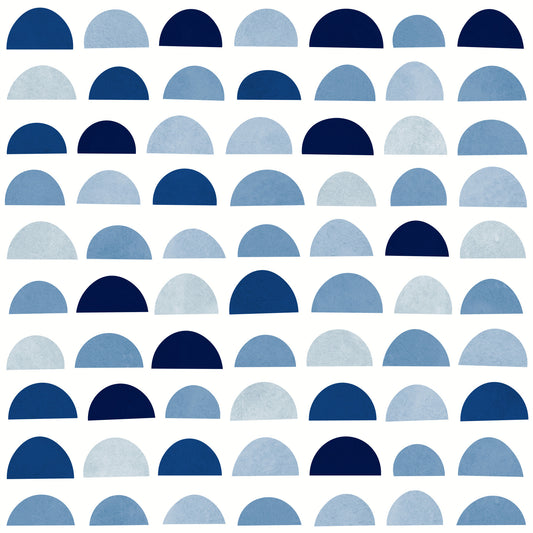 Blue Half Moons Wallpaper⁠