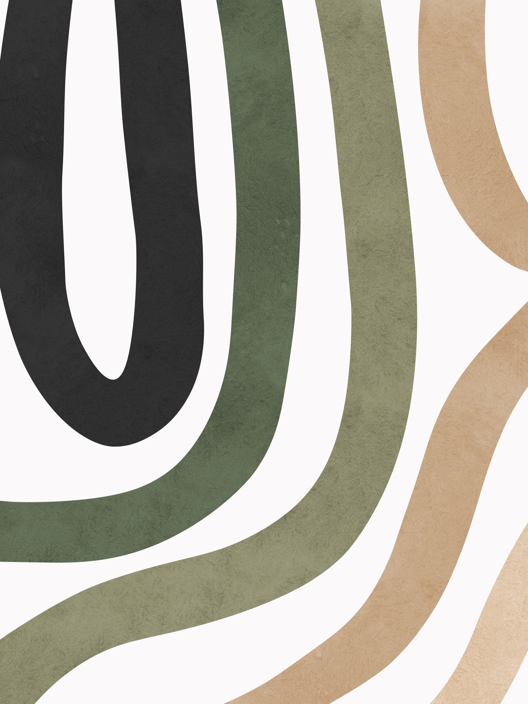 Earthy Curves Wall Mural