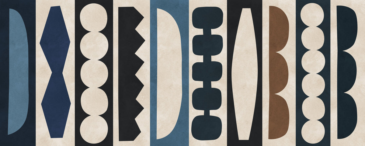 Retro Block Party Wall Mural in your room — zoomed