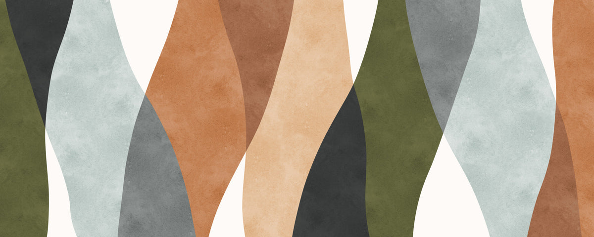 Earthy Arcs Wall Mural in your room