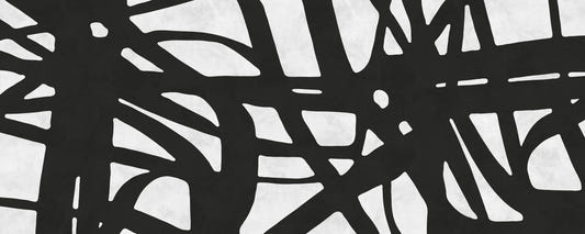 Linear Noir Wall Mural