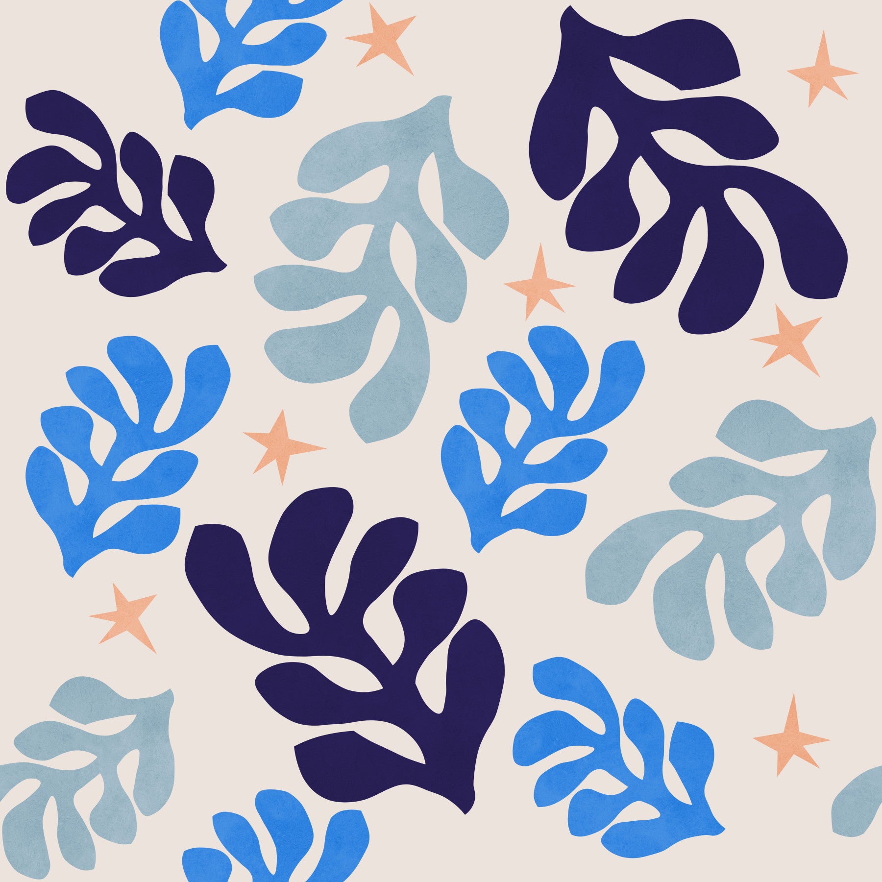 Azure Botanicals Wallpaper⁠