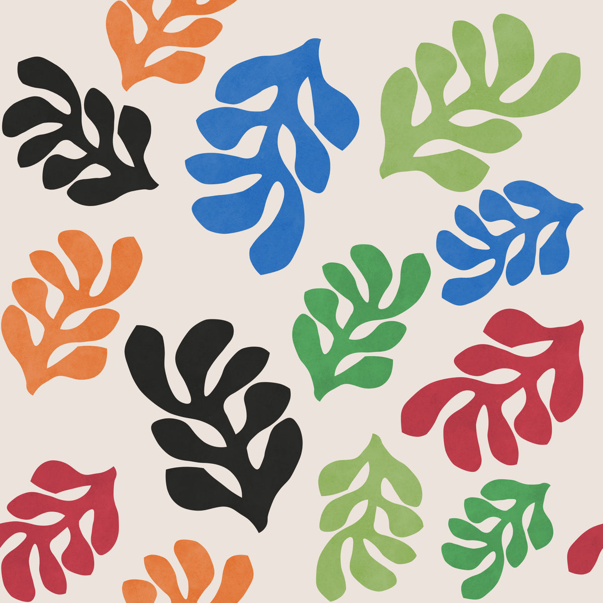 Leaf Collage Wallpaper⁠ in your room