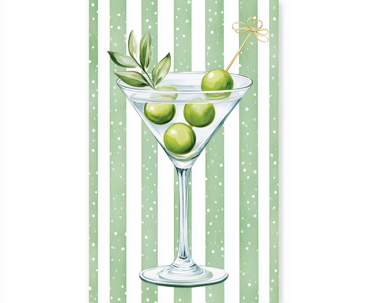 Olive Martini Stripes Wallpaper⁠ in your room