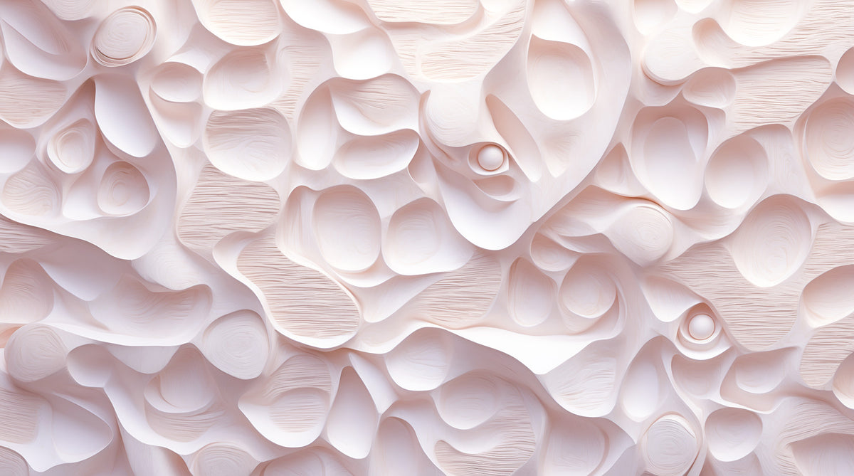 Pink Sculpted Surface Wall Mural in your room