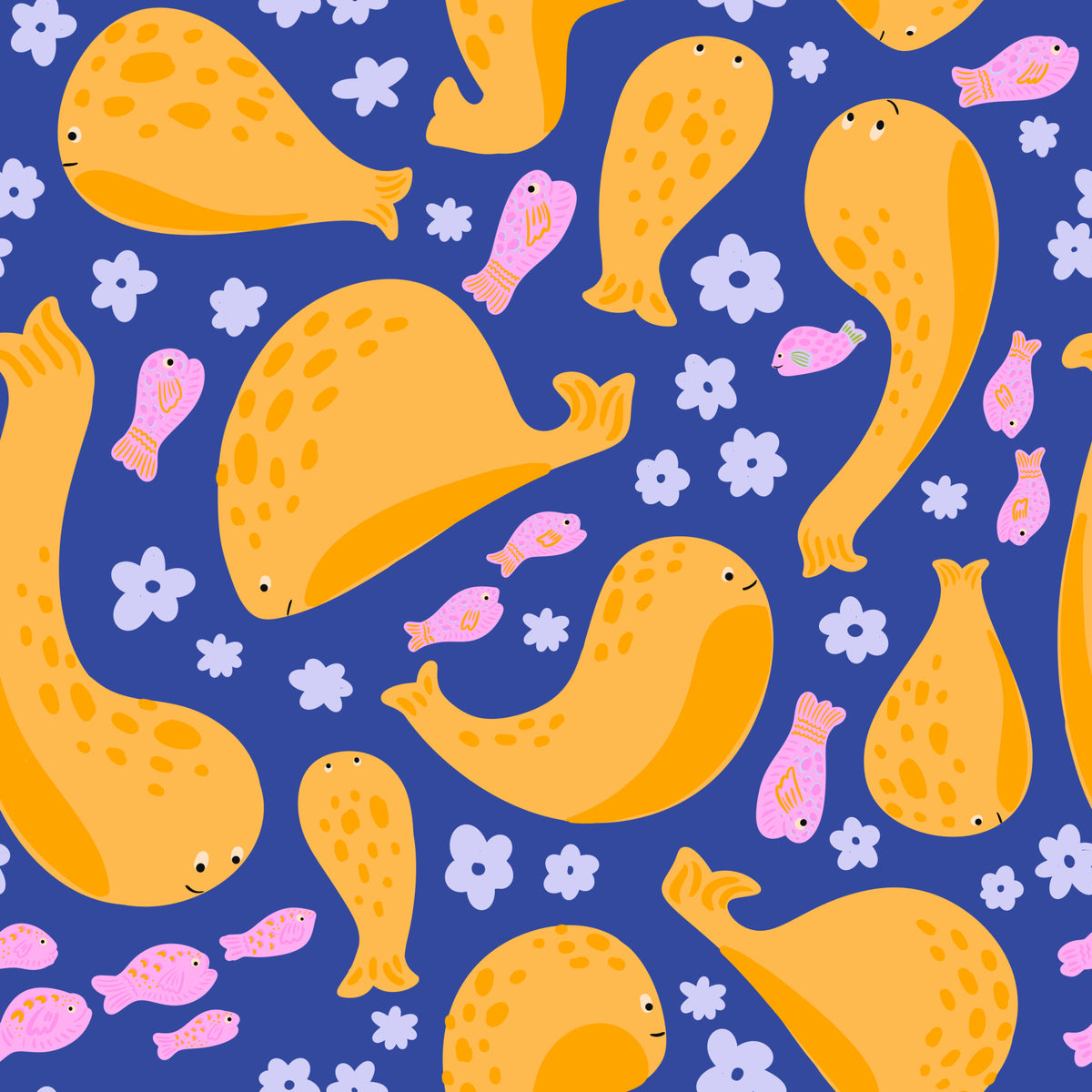 Whimsical Ocean Friends Wallpaper⁠ in your room