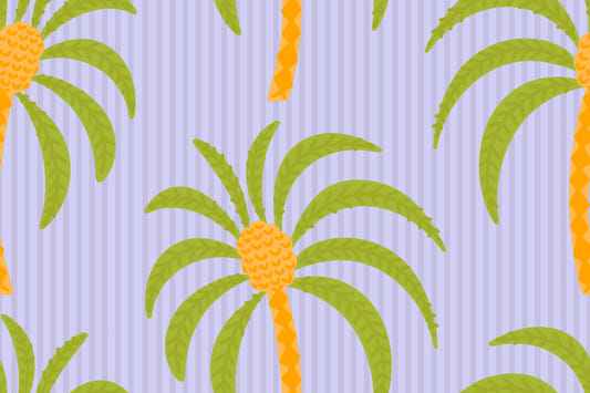 Palm Paradise Stripes Wallpaper⁠