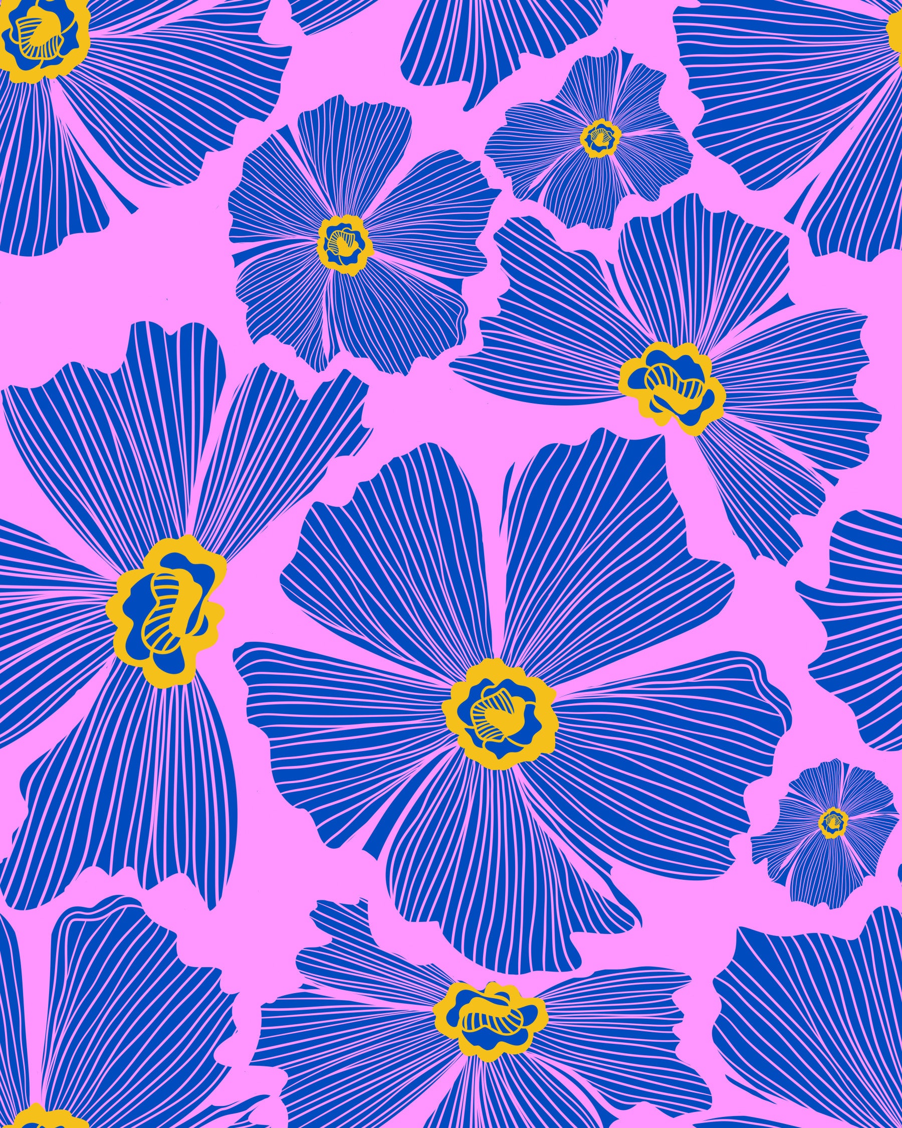 Bold Bloom Burst Wallpaper⁠