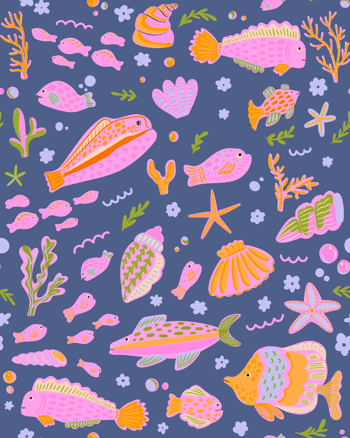 Undersea Whimsy Wallpaper⁠ in your room — zoomed