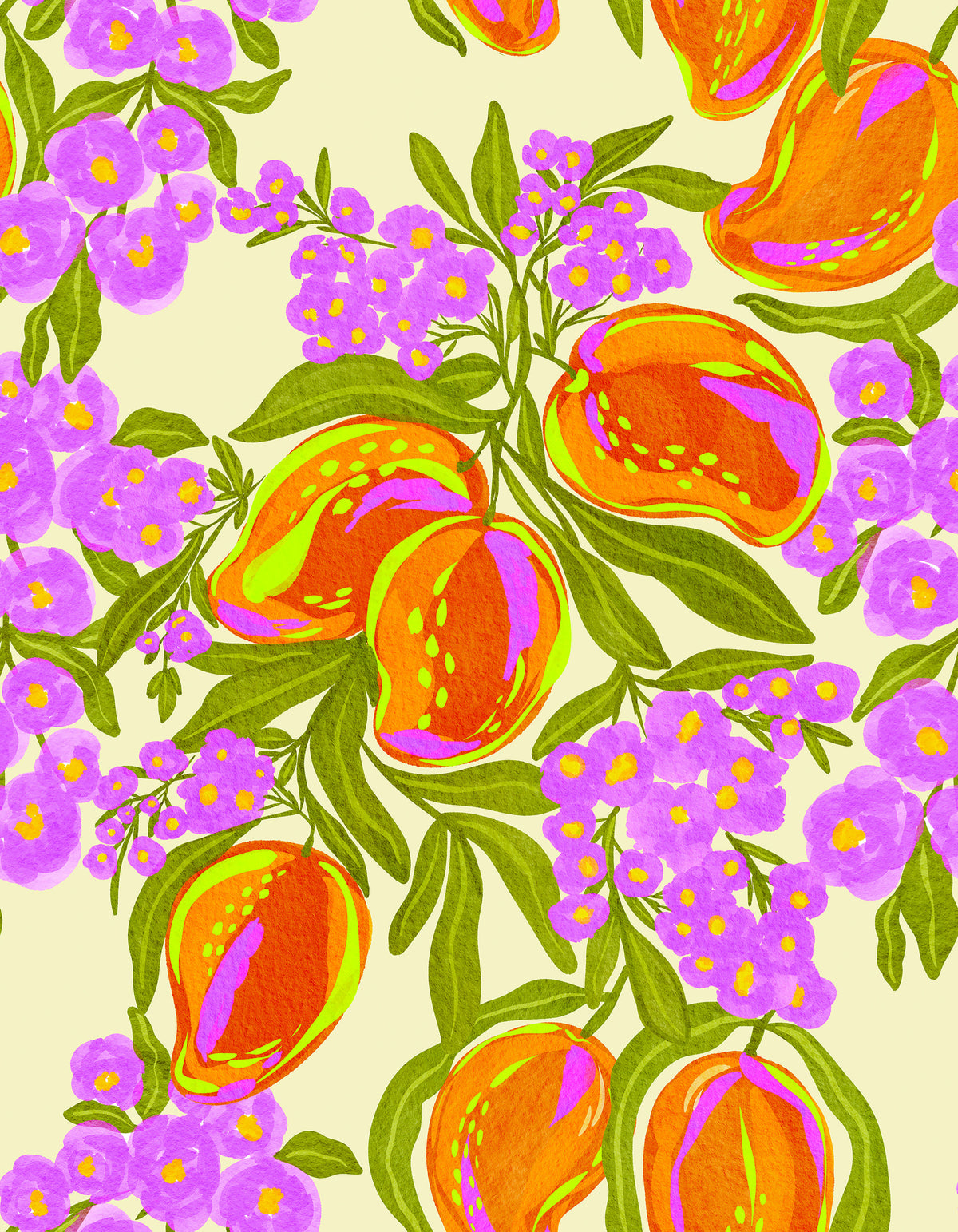 Vibrant Mango Garden Wallpaper⁠ in your room