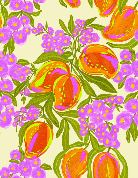 Vibrant Mango Garden Wallpaper⁠