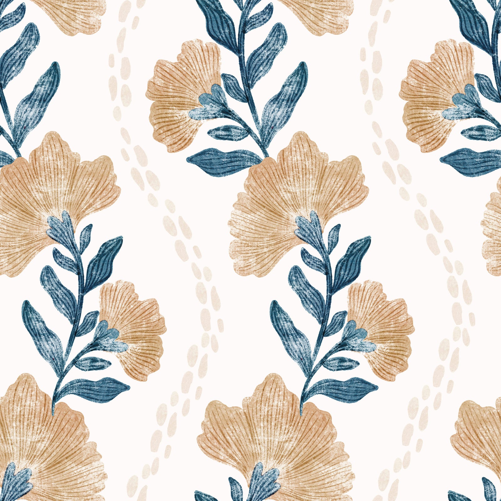 Autumn Floral Bloom Wallpaper⁠ in your room