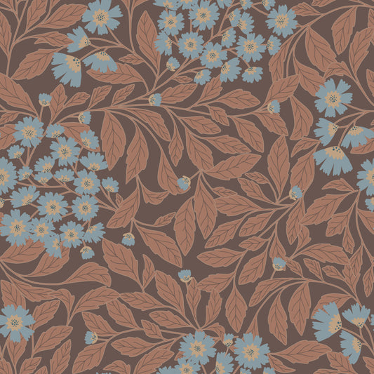 Copper Damask Bloom Wallpaper⁠