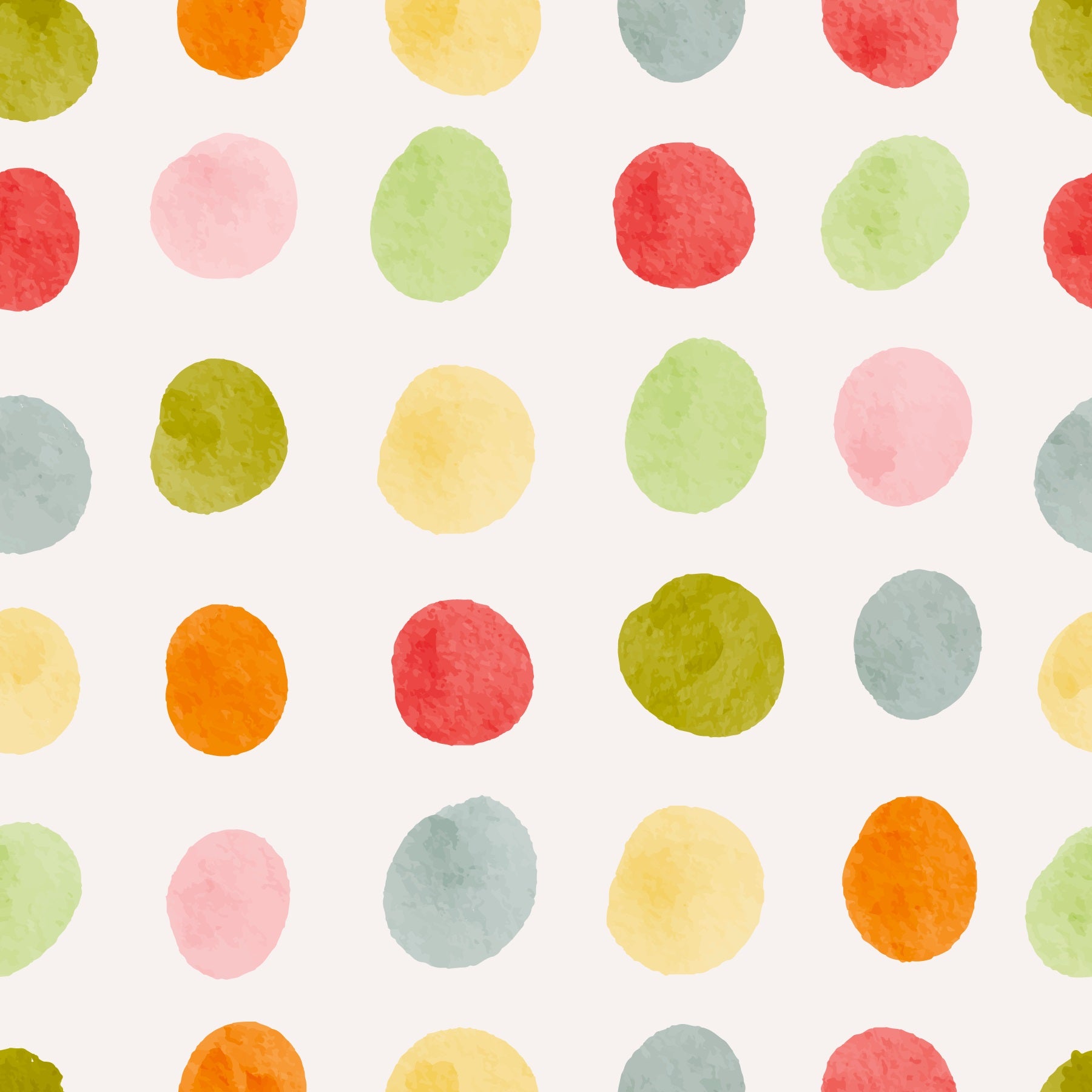 A wallpaper design with a watercolor polka dot pattern.

