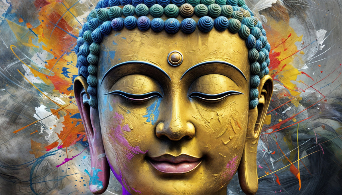 Spiritual Gold Wall Mural in your room