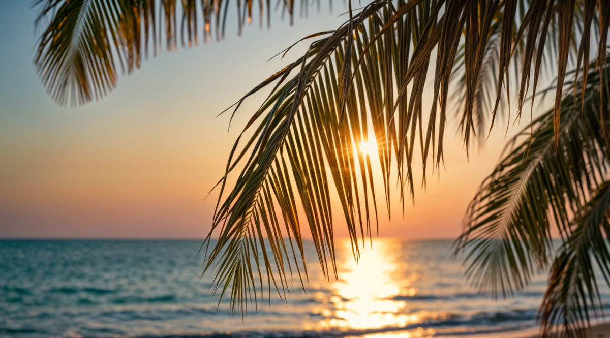Tropical Glow Wall Mural in your room