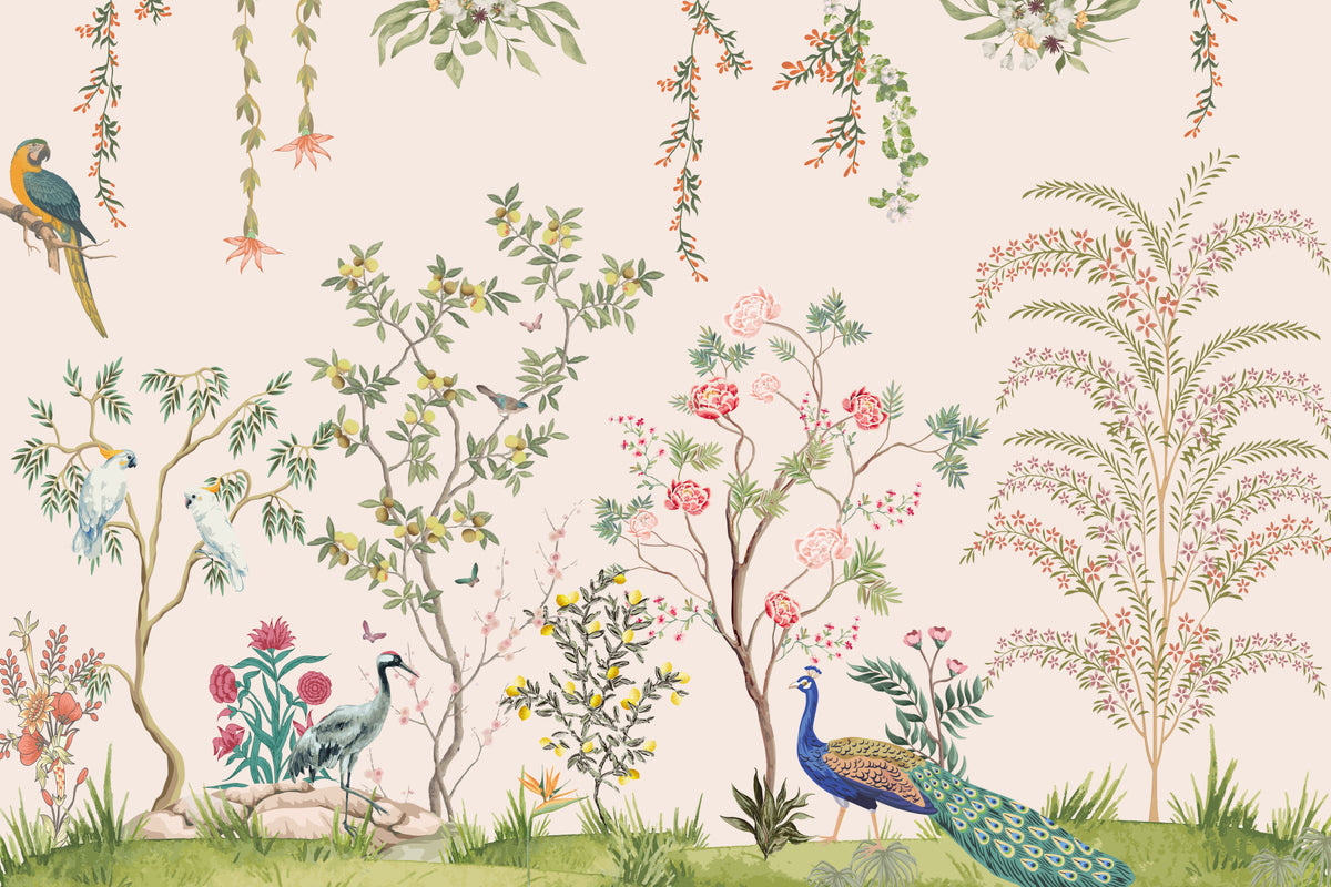 Chinoiserie Eden Wall Mural