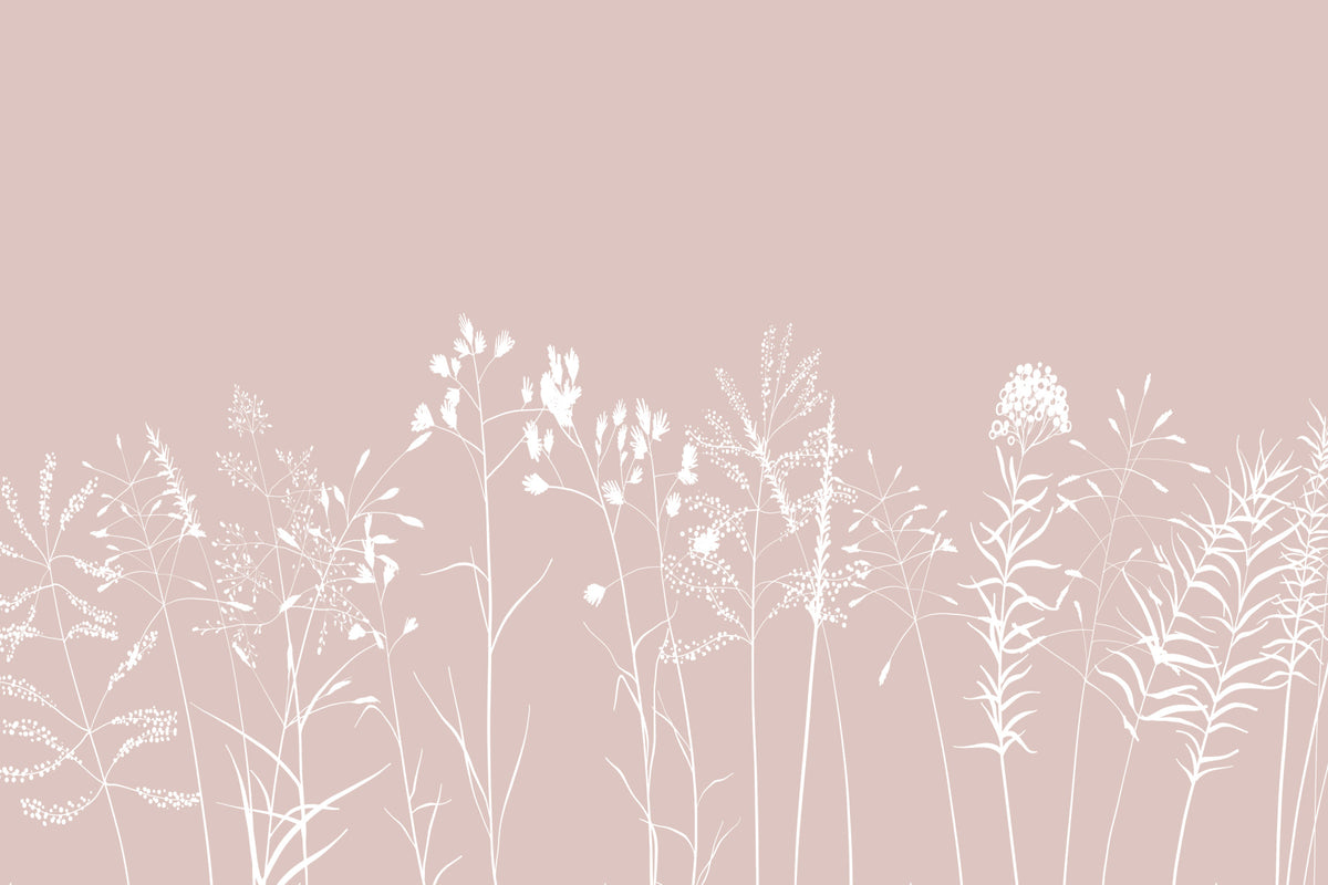 Blush Botanicals Wall Mural in your room