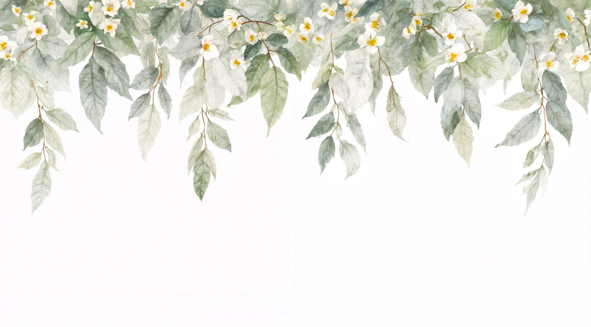 Floral Cascade Wall Mural in your room
