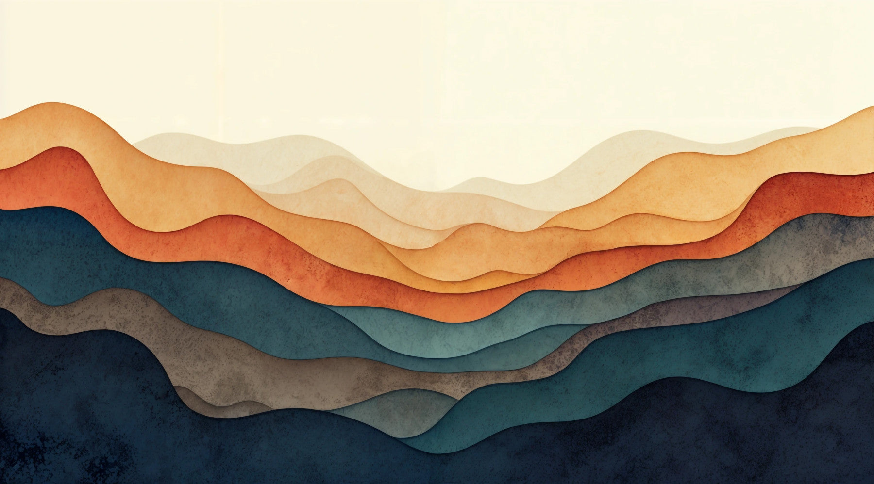 Terracotta Layers Wall Mural