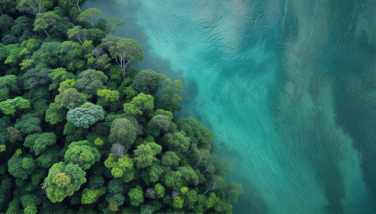 Emerald Canopy Wall Mural in your room
