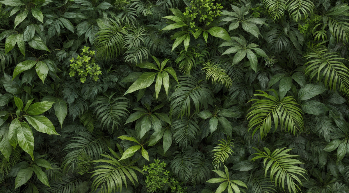 Forest Green Foliage Wall Mural in your room